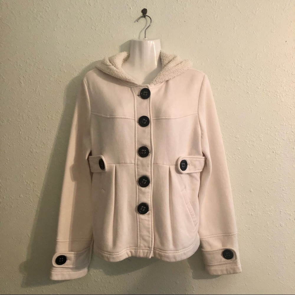 Hydraulic Pea Coat with Hood.
